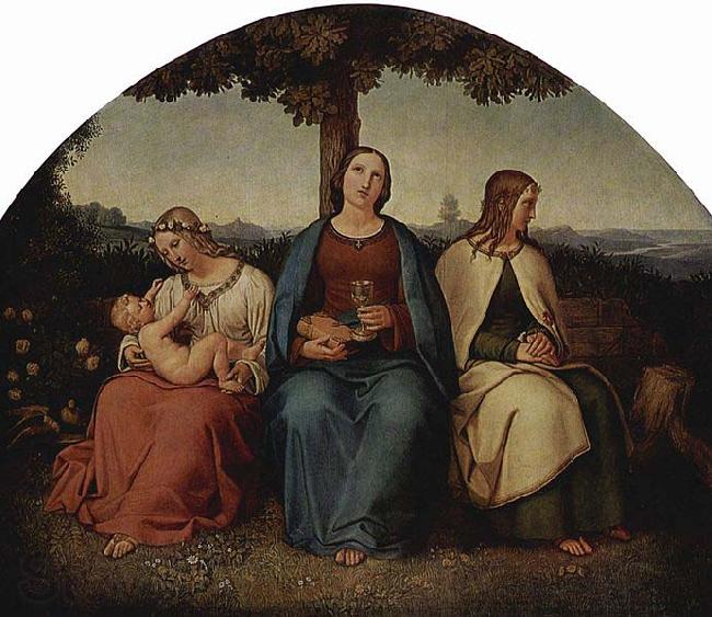 HESS, Heinrich Maria von Liebe, Glaube, Hoffnung France oil painting art